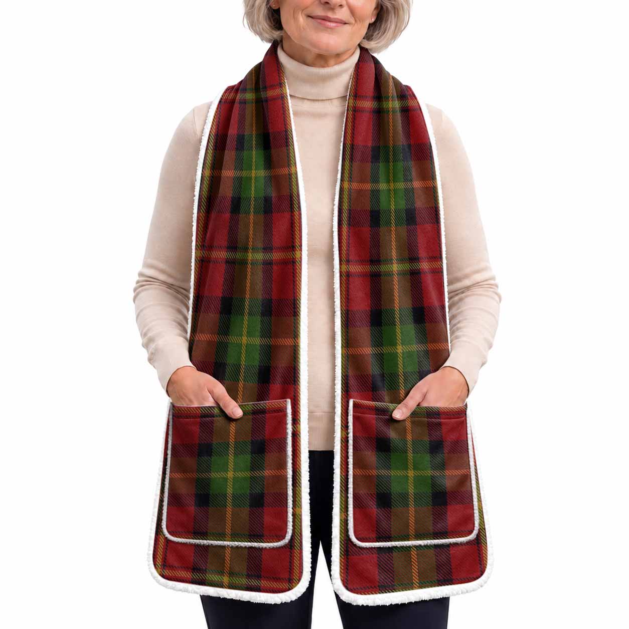 Blackstock Tartan Hand-Warmer Pocket Scarf