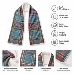 Beaton Tartan Hand-Warmer Pocket Scarf