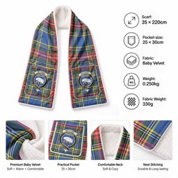 Bethune Tartan Crest Pocket Scarf - Ultimate Plaid Gift Wrap
