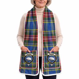 Bethune Tartan Crest Pocket Scarf - Ultimate Plaid Gift Wrap
