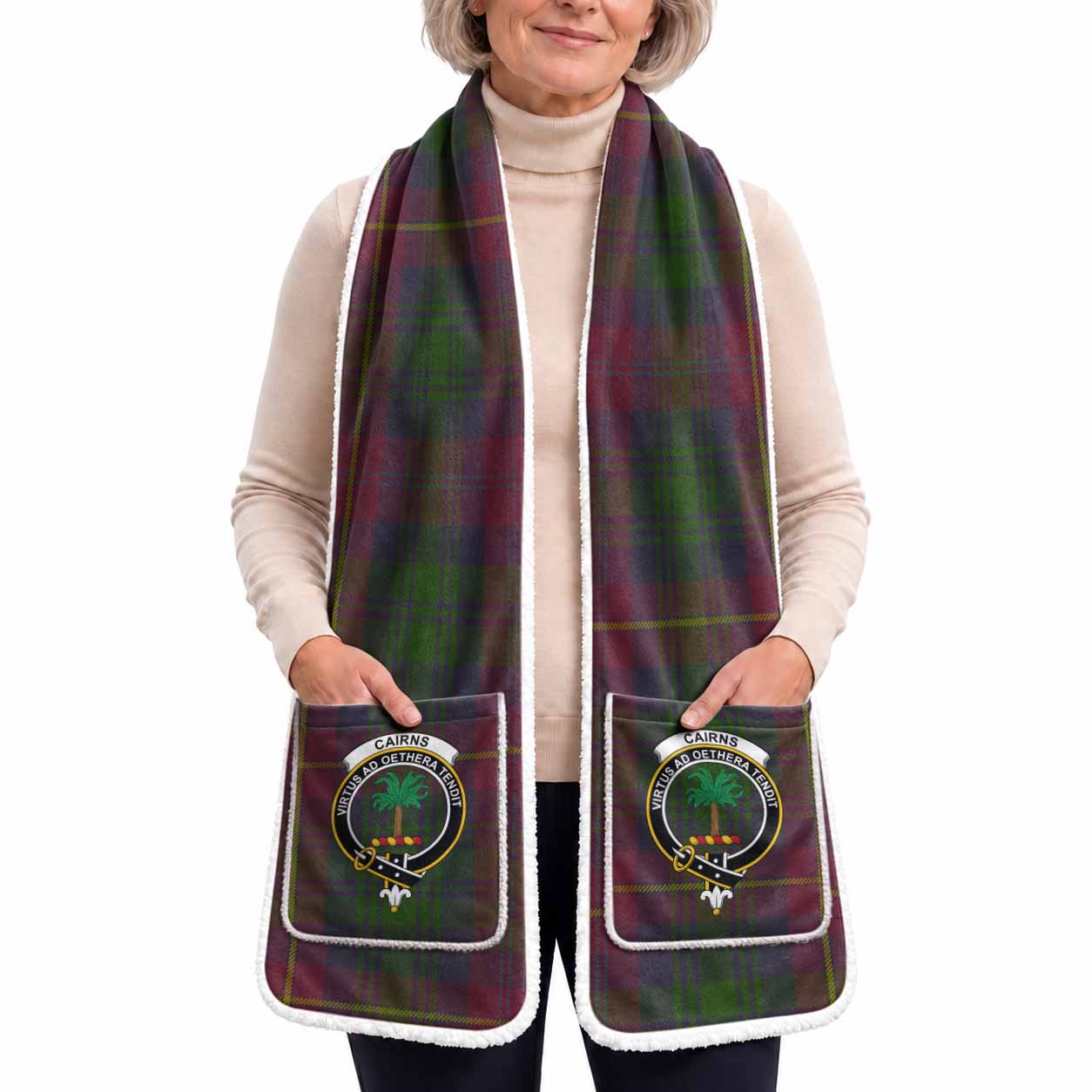 Cairns Tartan Crest Pocket Scarf - Ultimate Plaid Gift Wrap