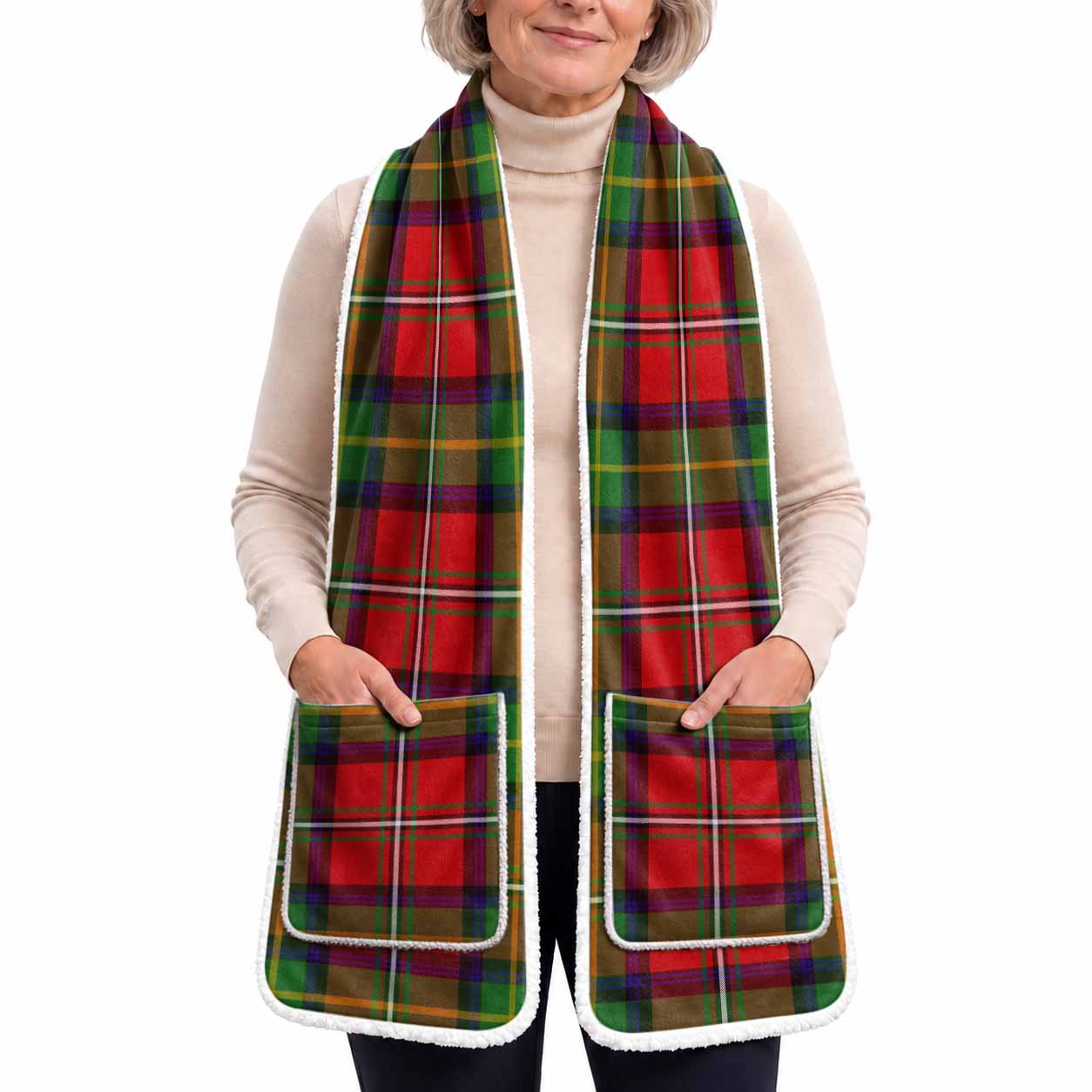Boyd Tartan Hand-Warmer Pocket Scarf