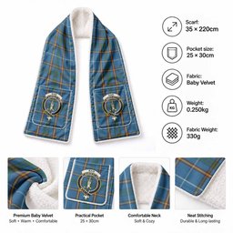 Bain Tartan Crest Pocket Scarf - Ultimate Plaid Gift Wrap