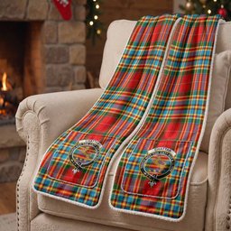 Chattan Tartan Crest Pocket Scarf - Ultimate Plaid Gift Wrap