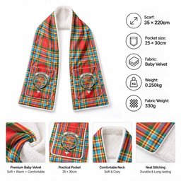 Chattan Tartan Crest Pocket Scarf - Ultimate Plaid Gift Wrap
