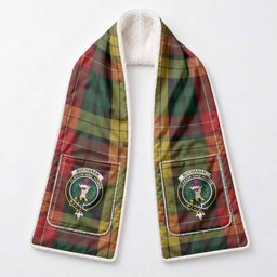 Buchanan Tartan Crest Pocket Scarf - Ultimate Plaid Gift Wrap
