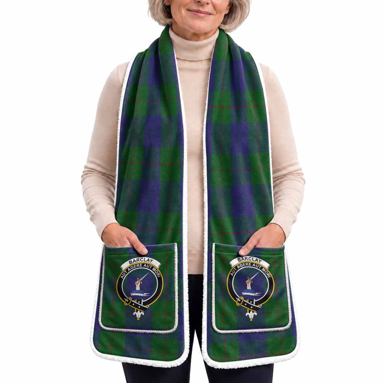 Barclay Tartan Crest Pocket Scarf - Ultimate Plaid Gift Wrap