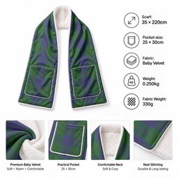 Barclay Tartan Hand-Warmer Pocket Scarf