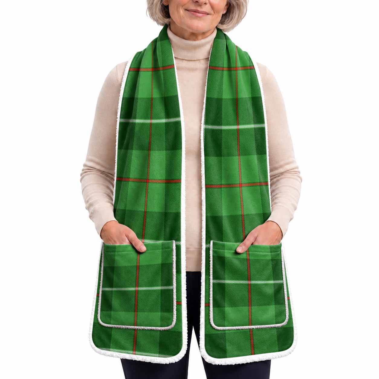 Boyle Tartan Hand-Warmer Pocket Scarf