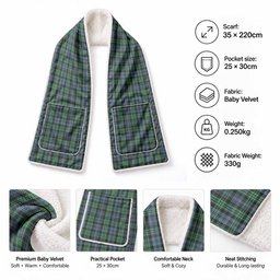 Arbuthnot Tartan Hand-Warmer Pocket Scarf
