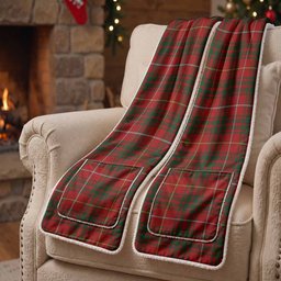 Bruce Tartan Hand-Warmer Pocket Scarf