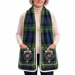 Baillie (Bailey) Tartan Crest Pocket Scarf - Ultimate Plaid Gift Wrap