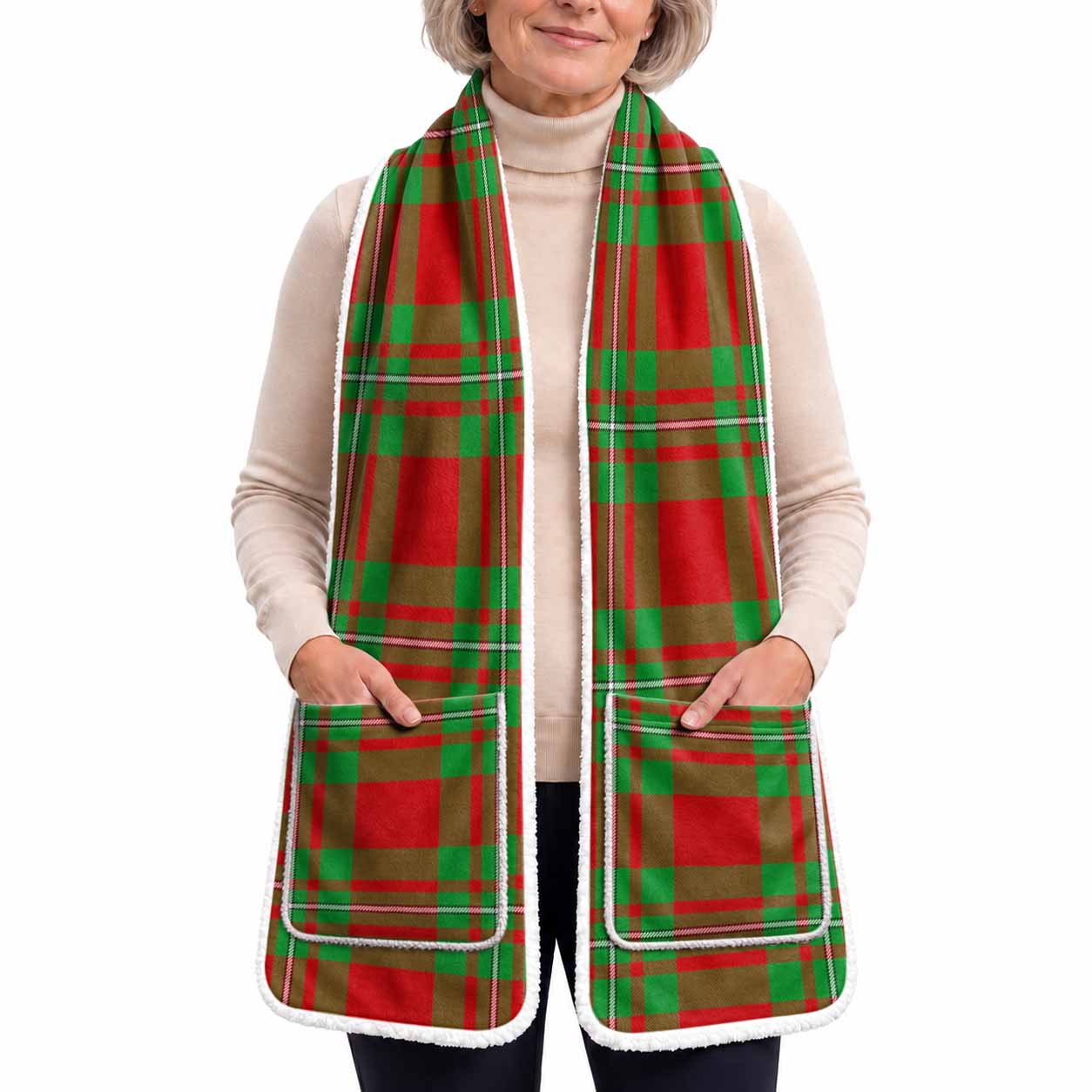 Callander Tartan Hand-Warmer Pocket Scarf
