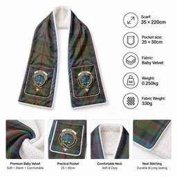 Bowie Tartan Crest Pocket Scarf - Ultimate Plaid Gift Wrap