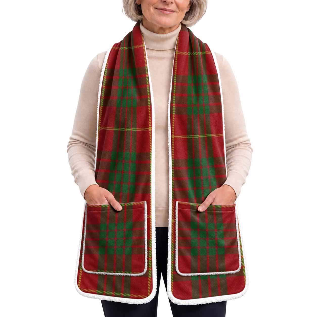 Cameron Tartan Hand-Warmer Pocket Scarf