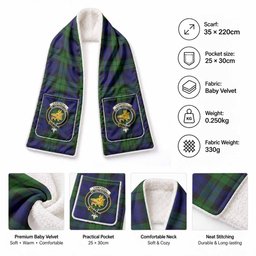Campbell Tartan Crest Pocket Scarf - Ultimate Plaid Gift Wrap