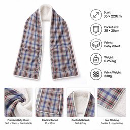 Boswell Tartan Hand-Warmer Pocket Scarf