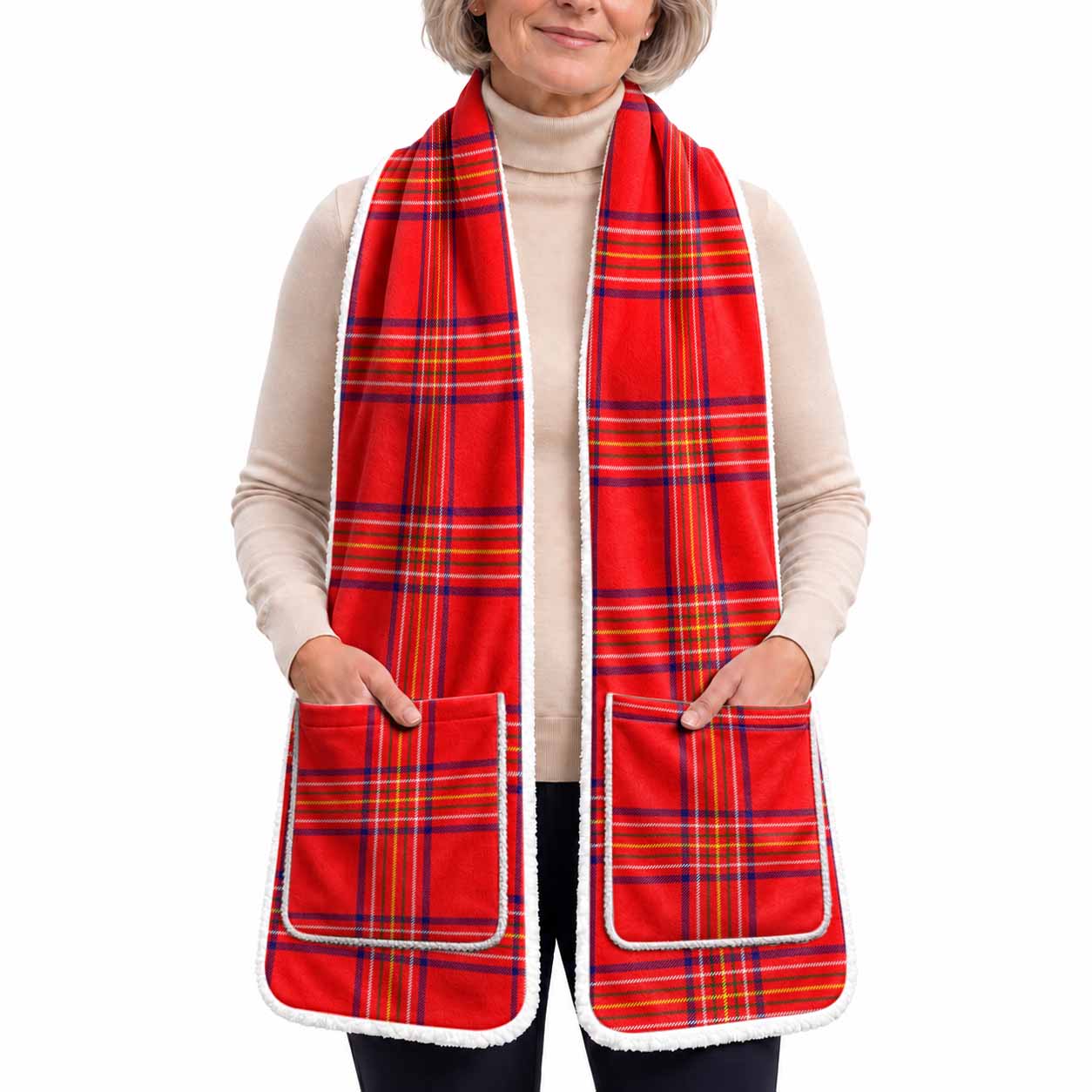 Burnett Tartan Hand-Warmer Pocket Scarf