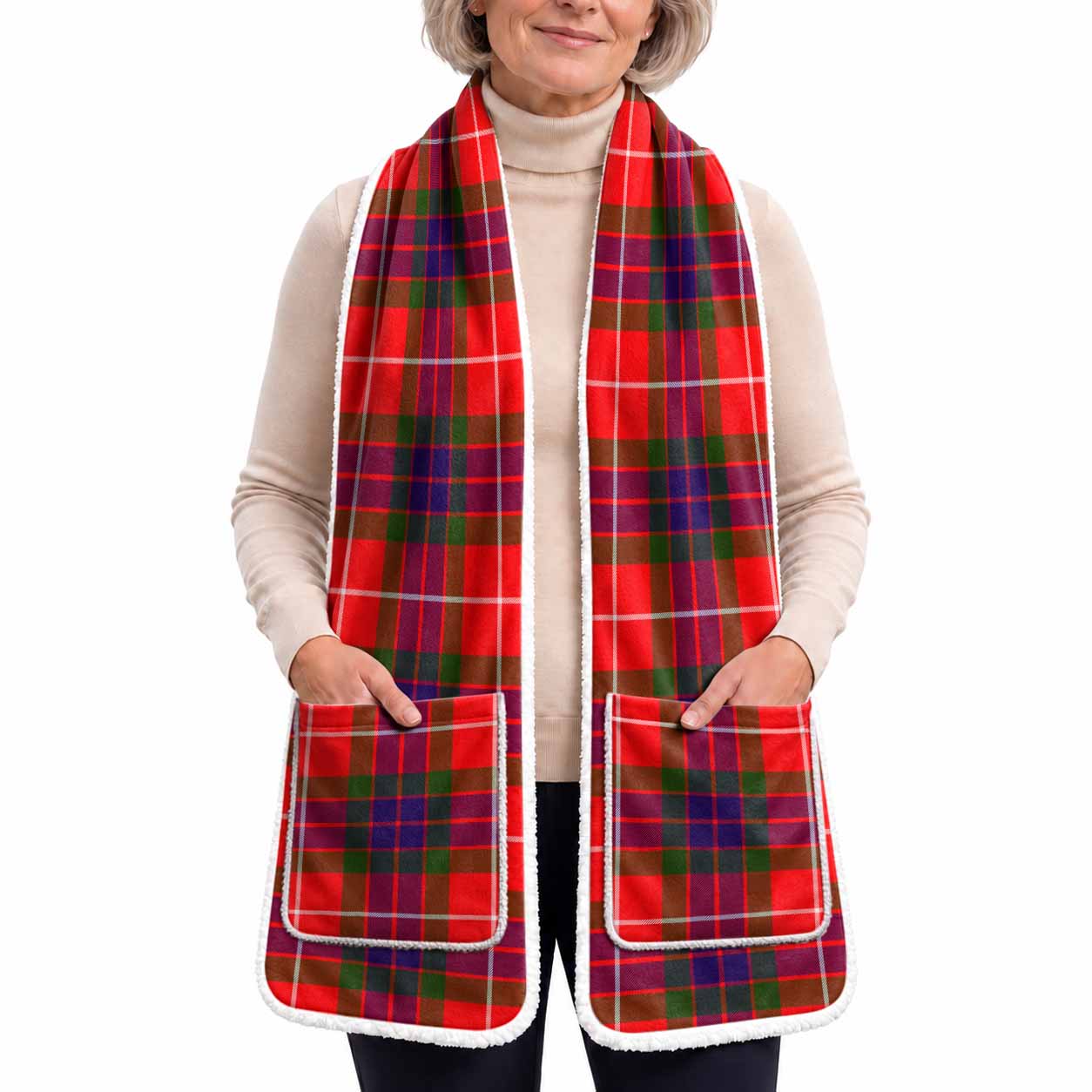 Abernethy Tartan Hand-Warmer Pocket Scarf