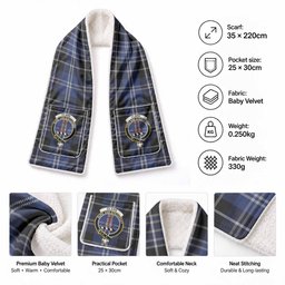 Clark (Clarke) Tartan Crest Pocket Scarf - Ultimate Plaid Gift Wrap