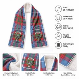 Crichton (Crighton) Tartan Crest Pocket Scarf - Ultimate Plaid Gift Wrap