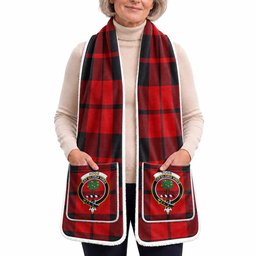 Hogg (Hog) Tartan Crest Pocket Scarf - Ultimate Plaid Gift Wrap