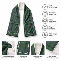 Davidson Tartan Hand-Warmer Pocket Scarf