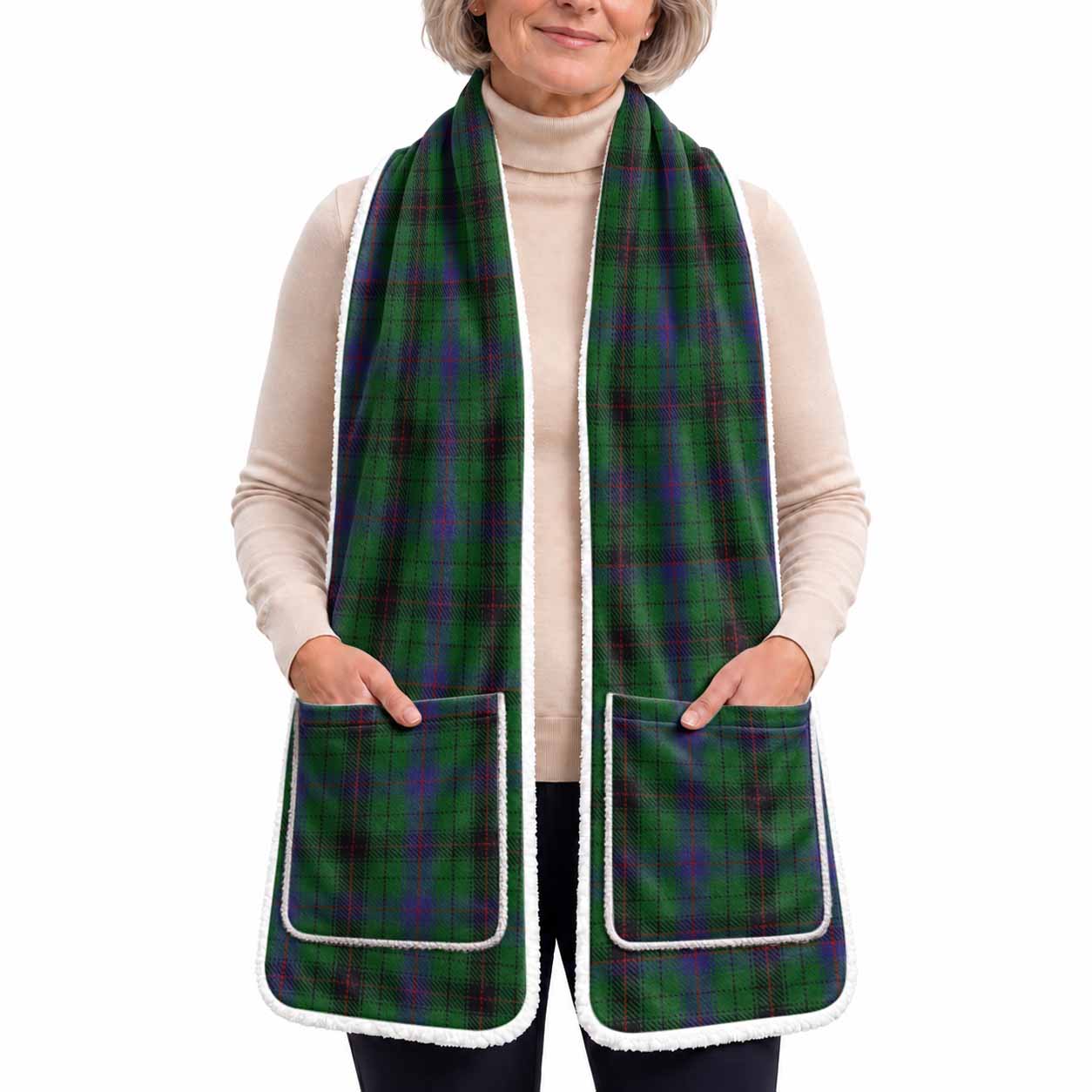 Davidson Tartan Hand-Warmer Pocket Scarf