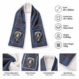 Home (Hume) Tartan Crest Pocket Scarf - Ultimate Plaid Gift Wrap