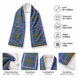 Edmonstone Tartan Hand-Warmer Pocket Scarf