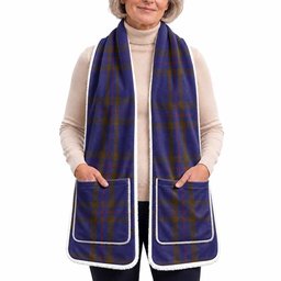 Elliot Tartan Hand-Warmer Pocket Scarf