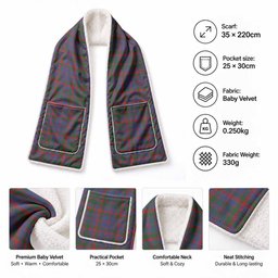 Cumming Tartan Hand-Warmer Pocket Scarf