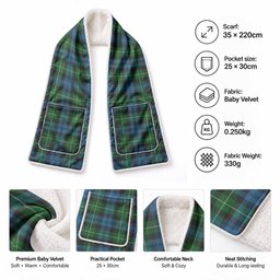 Lamont Tartan Hand-Warmer Pocket Scarf