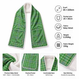 Currie Tartan Hand-Warmer Pocket Scarf