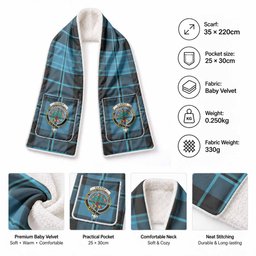 Clergy Tartan Crest Pocket Scarf - Ultimate Plaid Gift Wrap