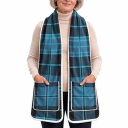 Clergy Tartan Hand-Warmer Pocket Scarf