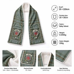 Kelly Tartan Crest Pocket Scarf - Ultimate Plaid Gift Wrap