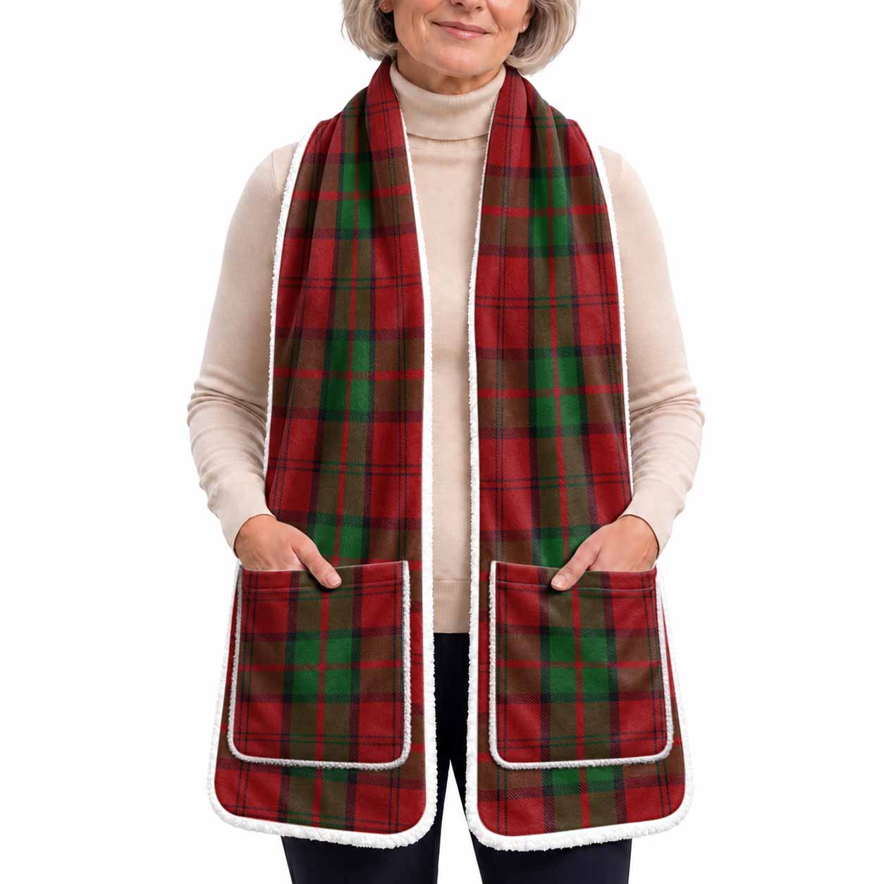 Dunbar Tartan Hand-Warmer Pocket Scarf