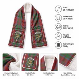 Drummond Tartan Crest Pocket Scarf - Ultimate Plaid Gift Wrap