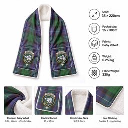 Galbraith Tartan Crest Pocket Scarf - Ultimate Plaid Gift Wrap