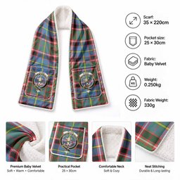 Glass Tartan Crest Pocket Scarf - Ultimate Plaid Gift Wrap