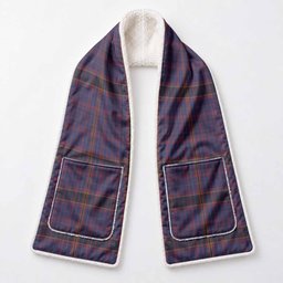James of Wales Tartan Hand-Warmer Pocket Scarf