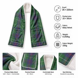 Duncan Tartan Hand-Warmer Pocket Scarf