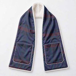 Hughes of Wales Tartan Hand-Warmer Pocket Scarf