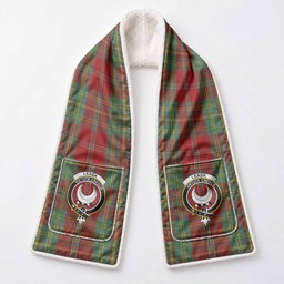 Leask Tartan Crest Pocket Scarf - Ultimate Plaid Gift Wrap