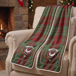 Leask Tartan Crest Pocket Scarf - Ultimate Plaid Gift Wrap