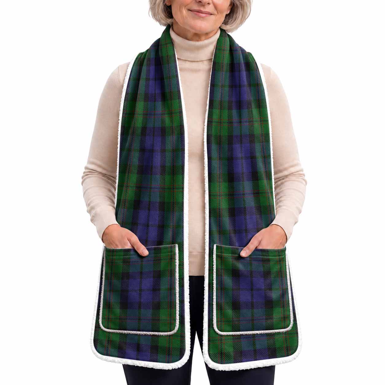 Dundas Tartan Hand-Warmer Pocket Scarf