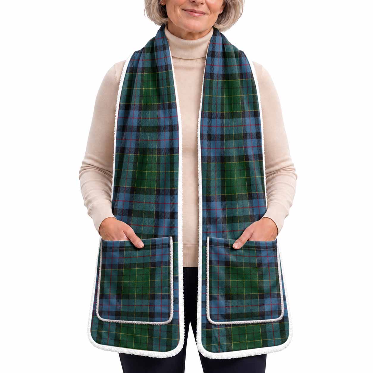 Forsyth Tartan Hand-Warmer Pocket Scarf