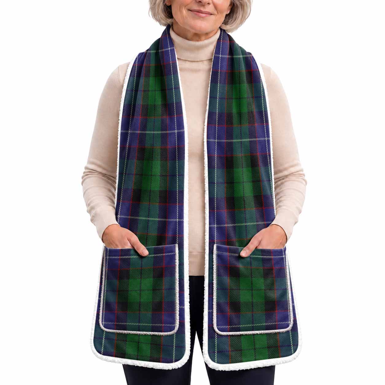Galbraith Tartan Hand-Warmer Pocket Scarf