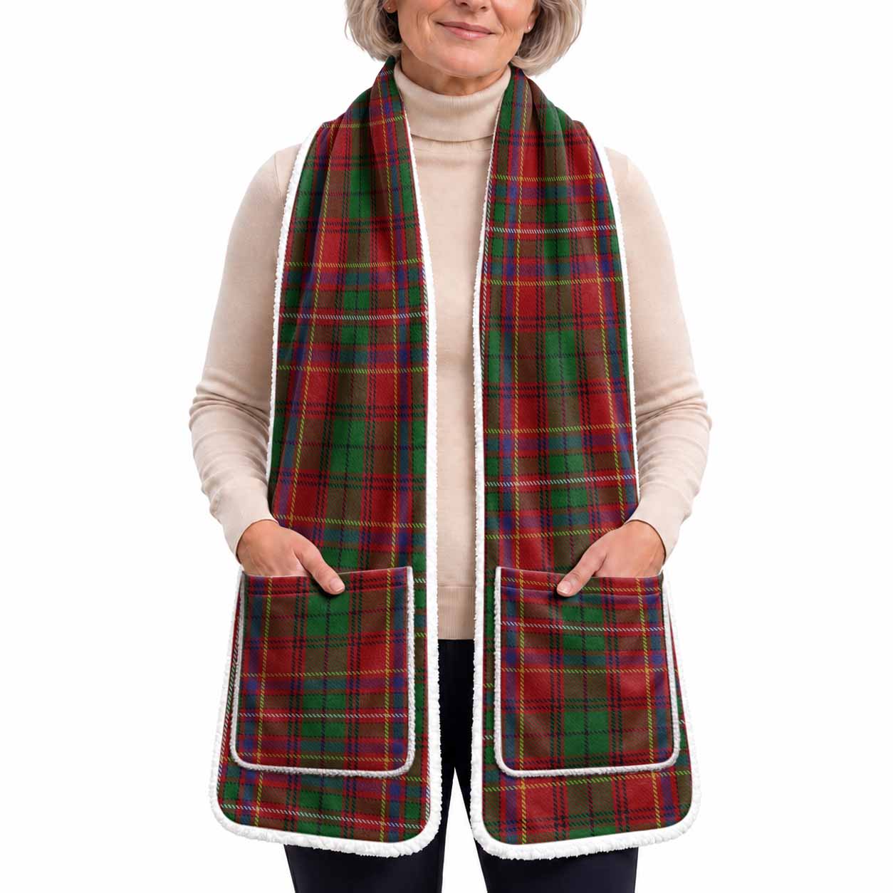 Innes Tartan Hand-Warmer Pocket Scarf